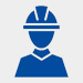 an icon of a person wearing a hardhat